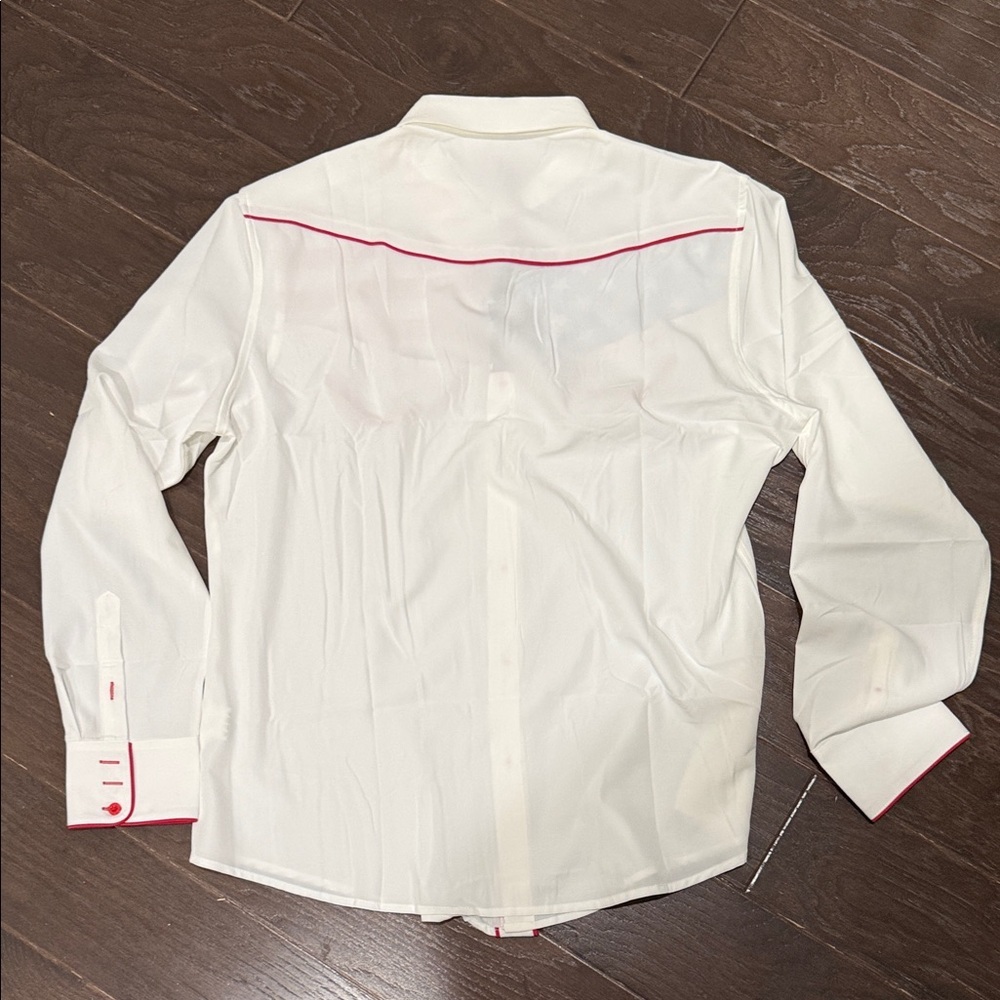 American Flag Design Casual Button Down Shirt - Picture 4 of 4